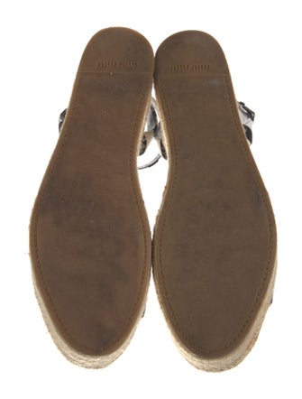 Miu Miu Canvas Striped Espadrilles