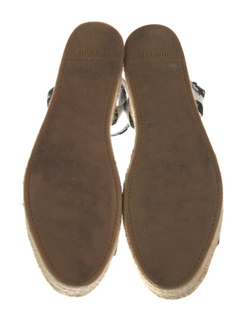 Miu Miu Canvas Striped Espadrilles
