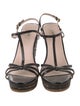 Miu Miu Patent Leather T-Strap Sandals