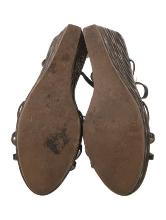 Miu Miu Patent Leather T-Strap Sandals