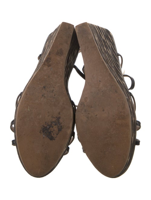 Miu Miu Patent Leather T-Strap Sandals