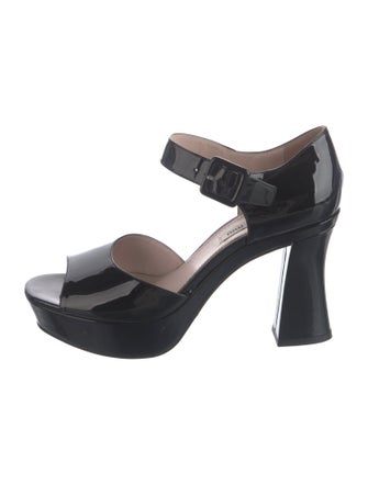 Miu Miu Patent Leather Sandals