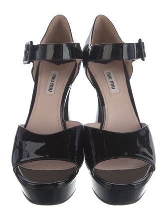 Miu Miu Patent Leather Sandals