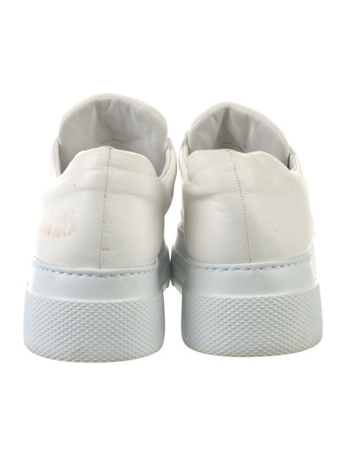 Miu Miu Leather Crystal Embellishments Sneakers