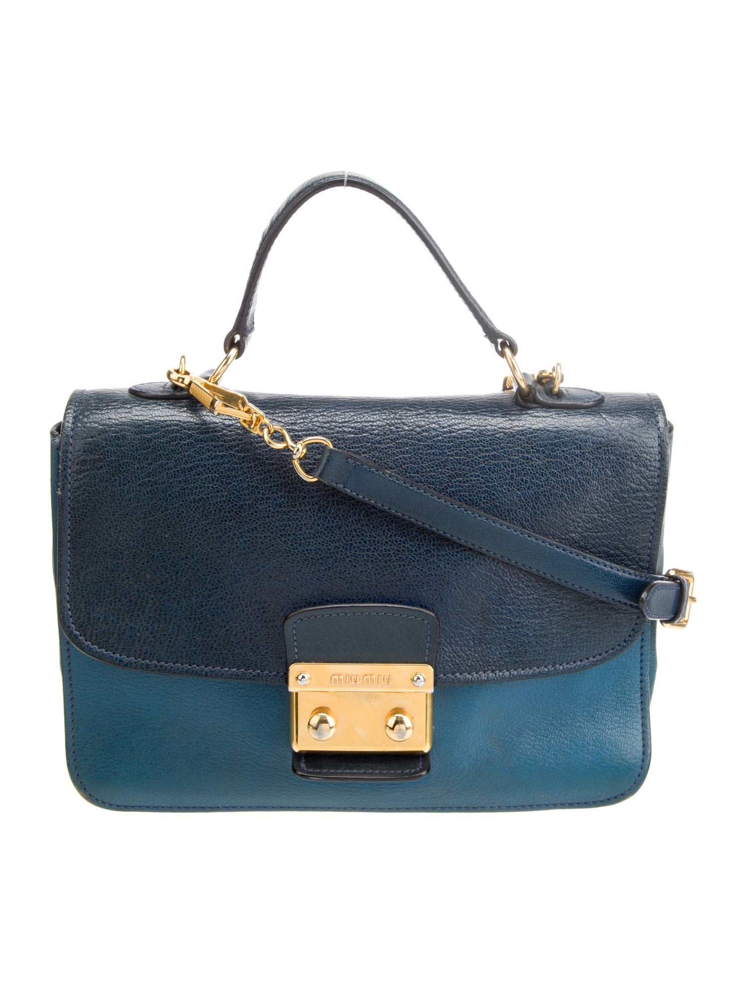 Miu Miu Goat Leather Top Handle Bag