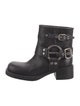 Miu Miu Leather Moto Boots