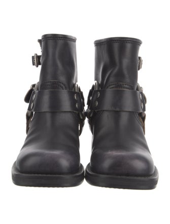 Miu Miu Leather Moto Boots
