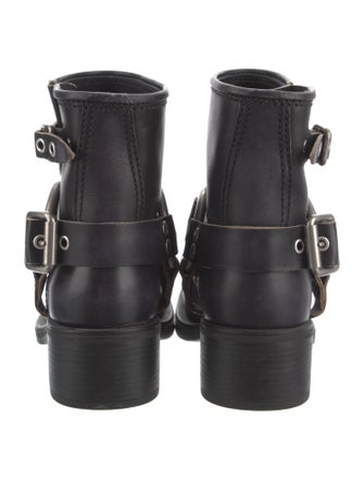 Miu Miu Leather Moto Boots