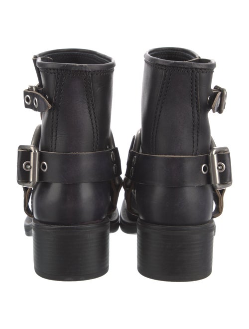 Miu Miu Leather Moto Boots