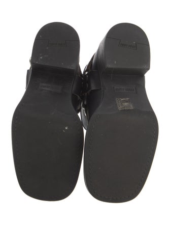 Miu Miu Leather Moto Boots