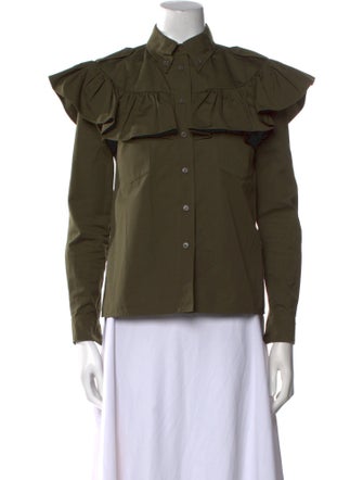 Miu Miu 2019 Long Sleeve Button-Up Top