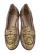 Miu Miu Patent Leather Animal Print Loafers