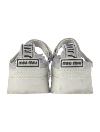 Miu Miu Colorblock Pattern Mary Jane Flats