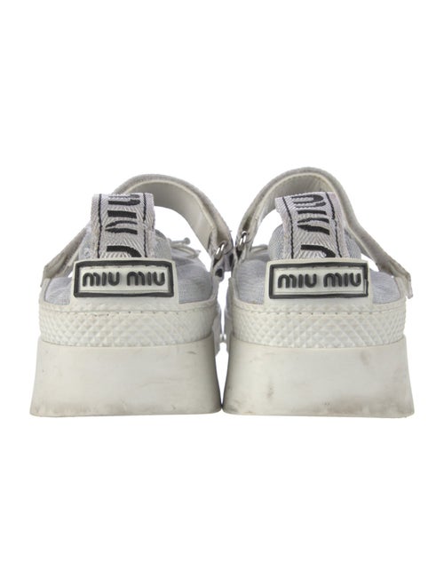 Miu Miu Colorblock Pattern Mary Jane Flats