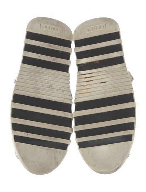 Miu Miu Colorblock Pattern Mary Jane Flats