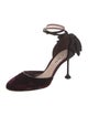 Miu Miu Velvet Bow Accents D'Orsay Pumps