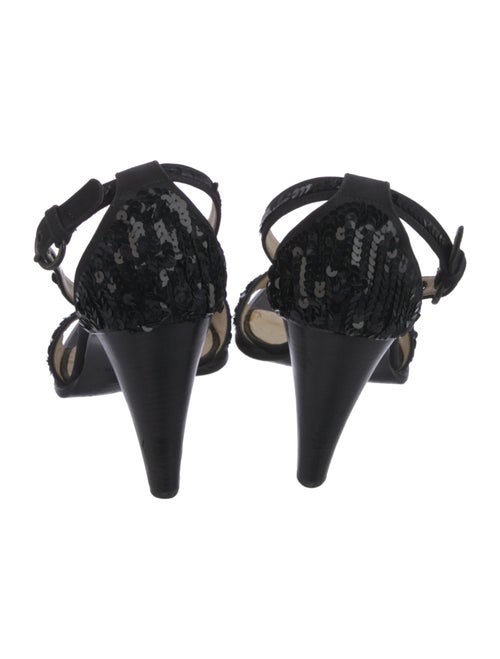 Miu Miu Suede Sequin Embellishments Sandals