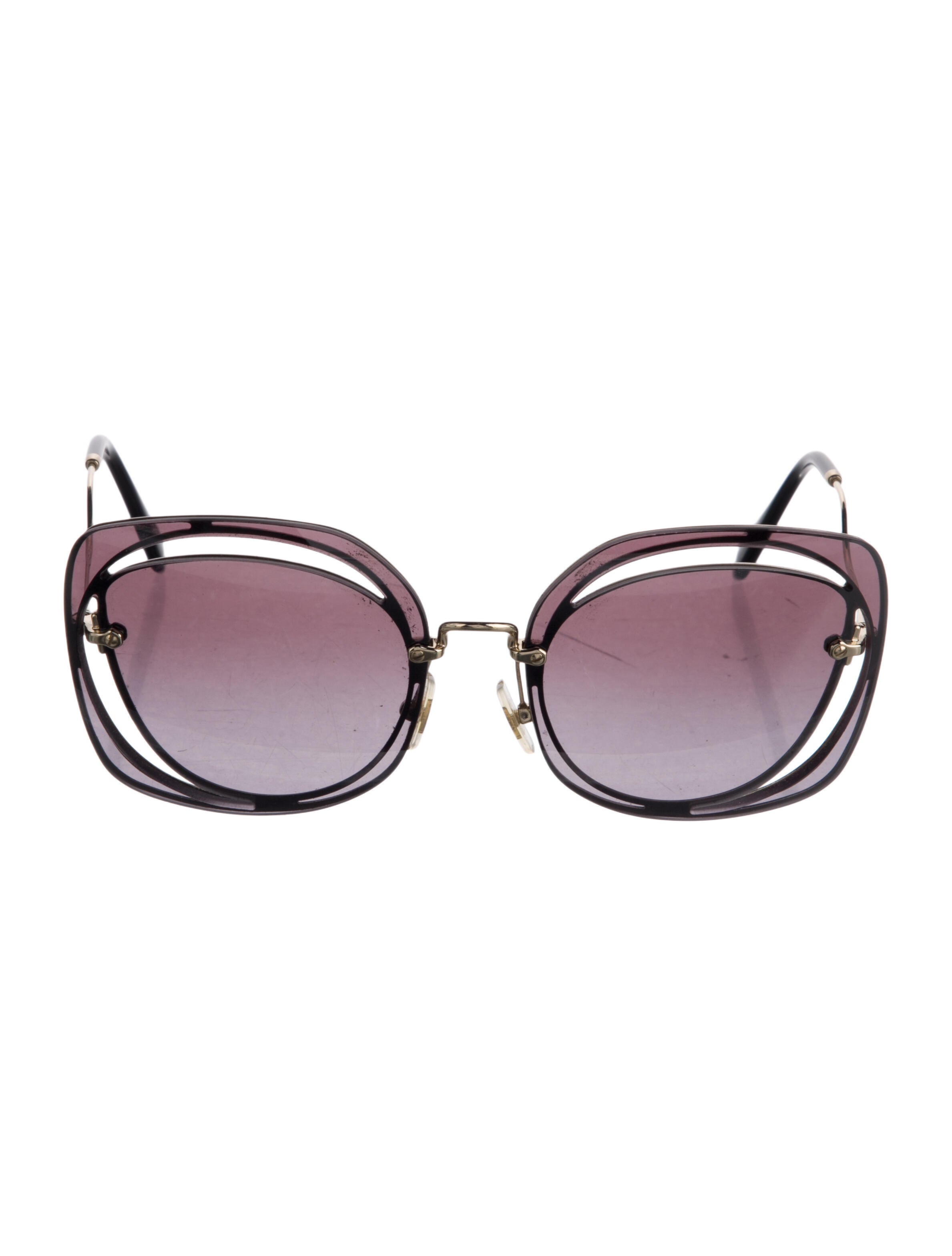 Miu Miu Oversize Gradient Sunglasses