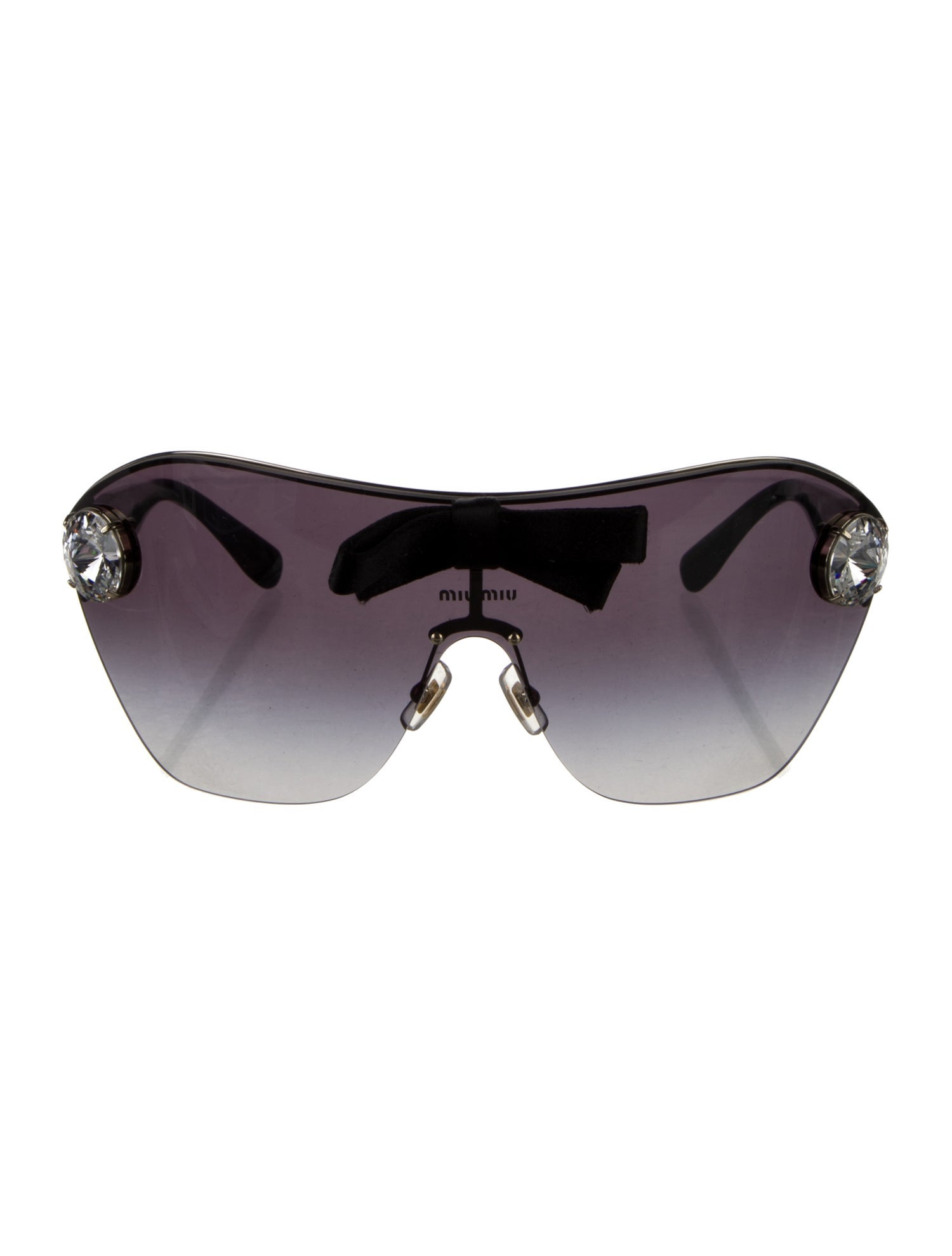 Miu Miu Shield Gradient Sunglasses w/ Tags