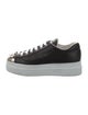 Miu Miu Leather Crystal Embellishments Sneakers