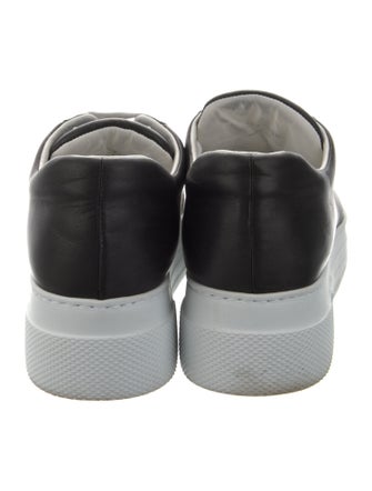 Miu Miu Leather Crystal Embellishments Sneakers