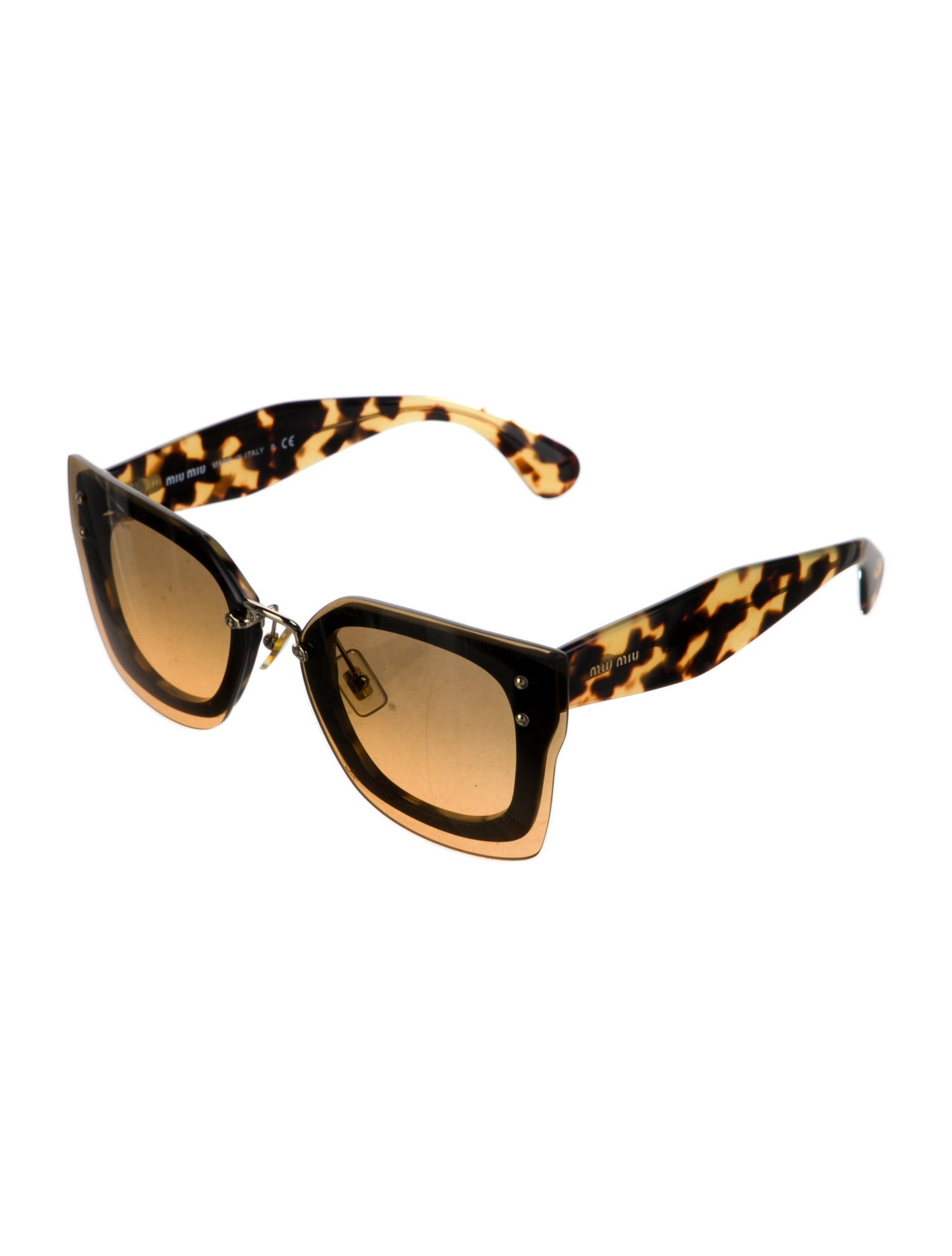 Miu Miu Wayfarer Tinted Sunglasses
