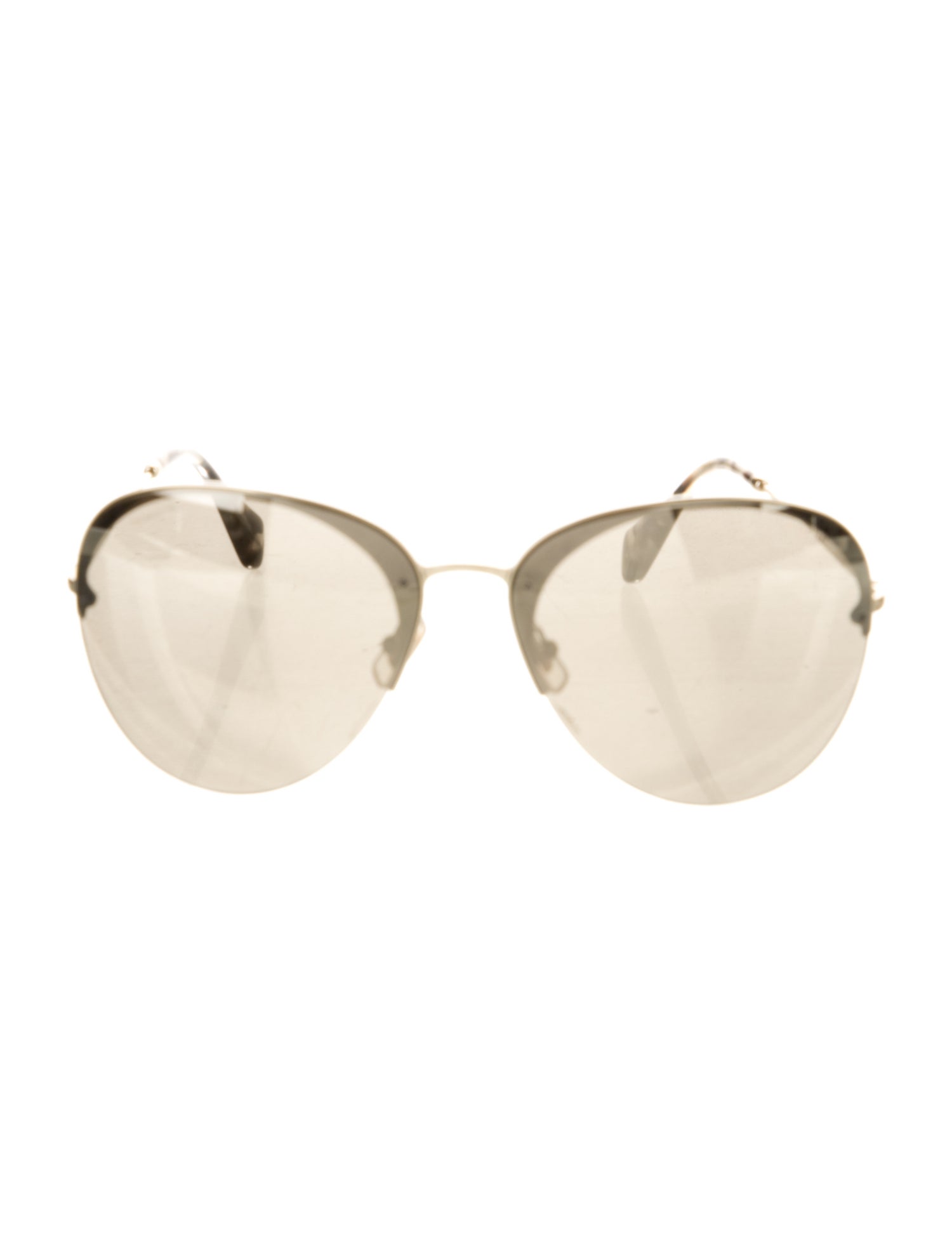 Miu Miu Aviator Mirrored Sunglasses
