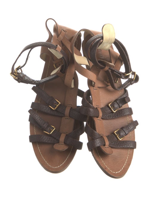 Miu Miu Leather Gladiator Sandals
