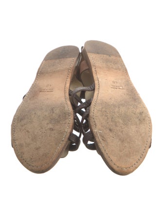 Miu Miu Leather Gladiator Sandals