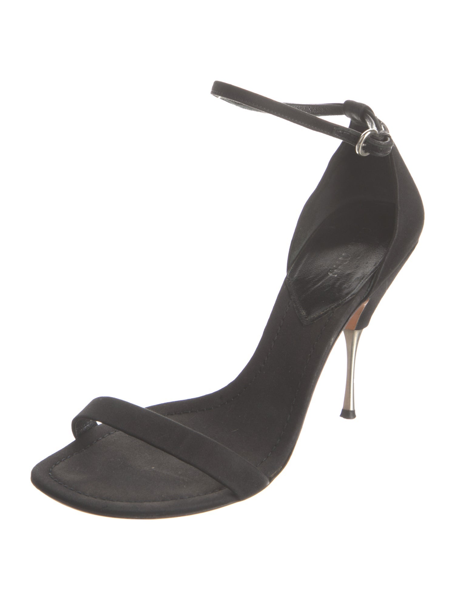 Miu Miu Satin Cutout Accent Sandals