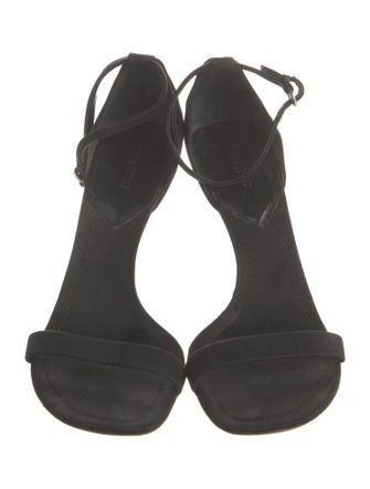 Miu Miu Satin Cutout Accent Sandals