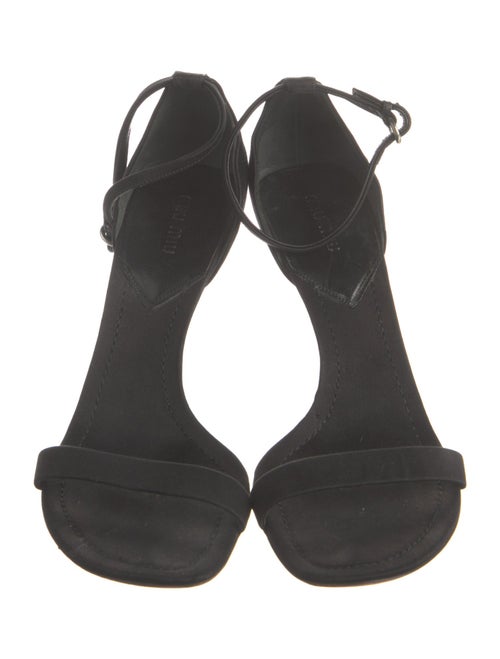 Miu Miu Satin Cutout Accent Sandals