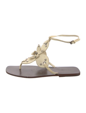 Miu Miu Leather Gladiator Sandals