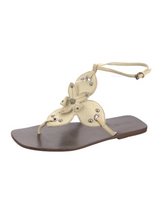 Miu Miu Leather Gladiator Sandals