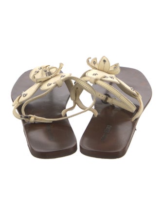 Miu Miu Leather Gladiator Sandals