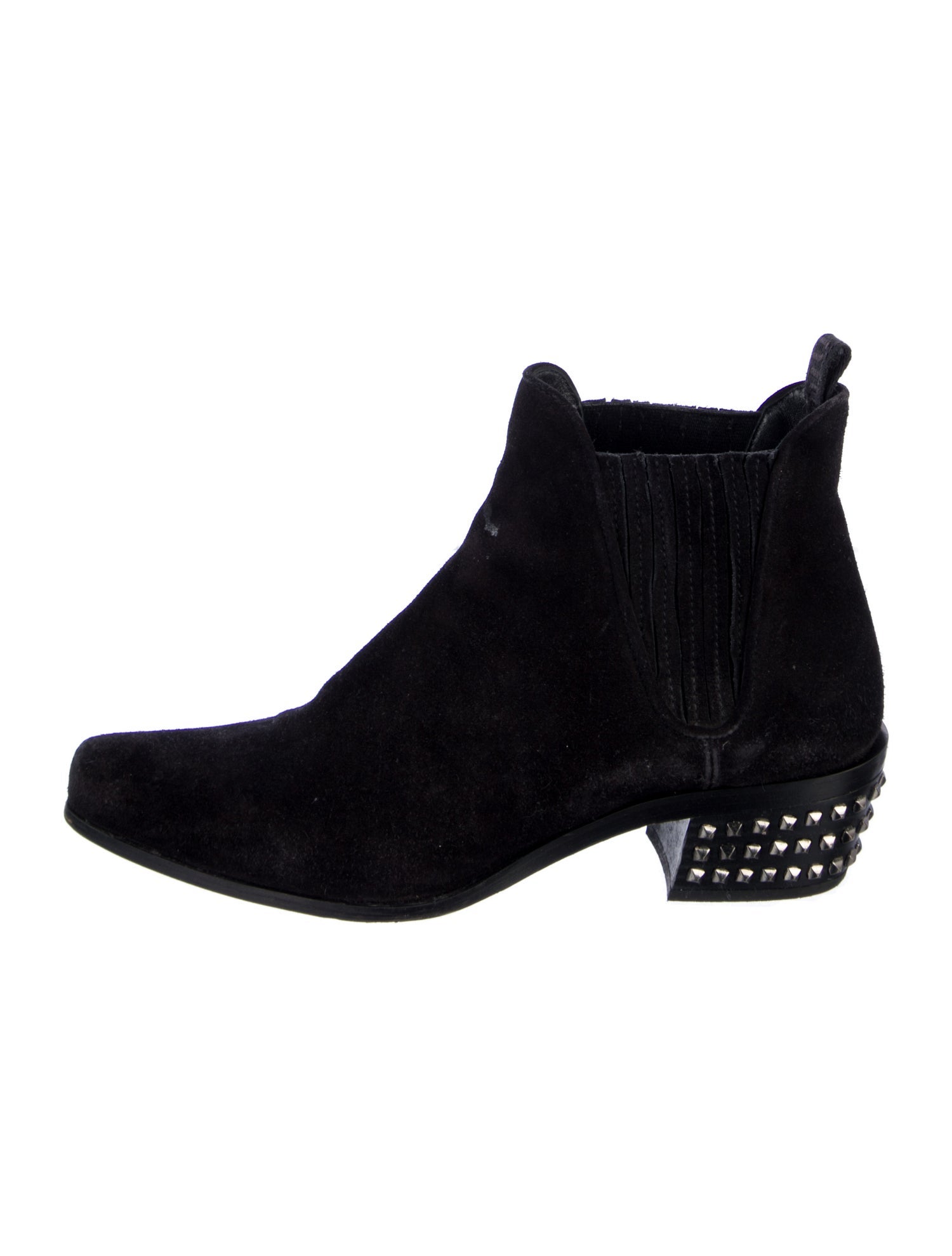 Miu Miu Suede Studded Accents Chelsea Boots