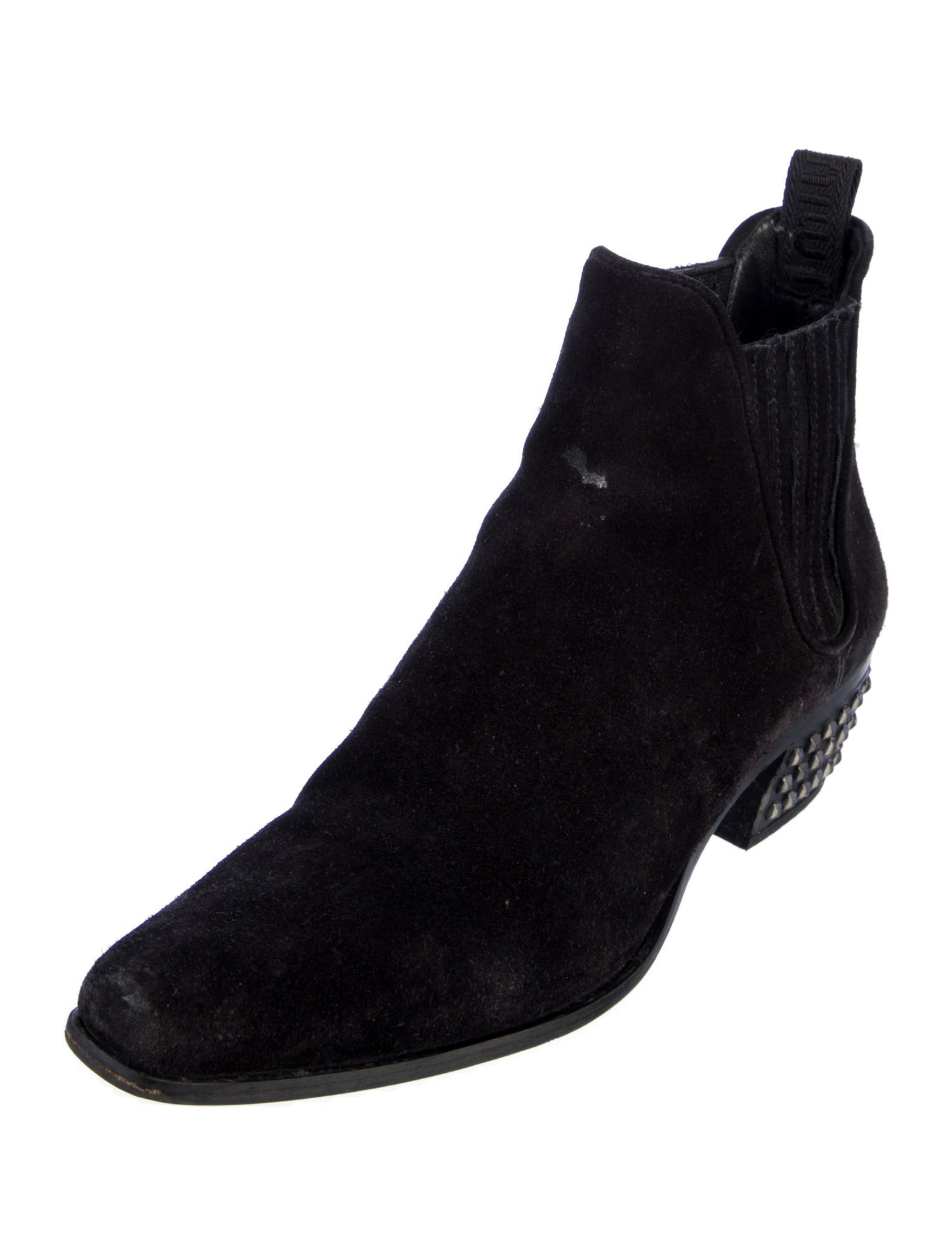 Miu Miu Suede Studded Accents Chelsea Boots