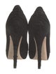 Miu Miu Suede Ruffle Embellishment D'Orsay Pumps