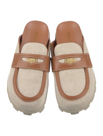 Miu Miu Canvas Mules