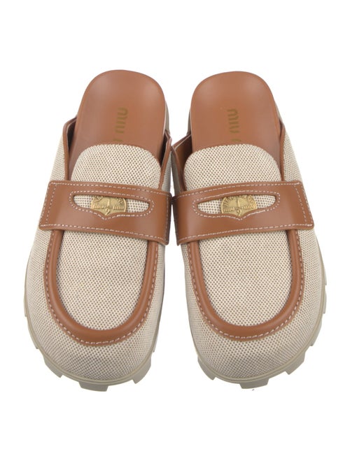 Miu Miu Canvas Mules