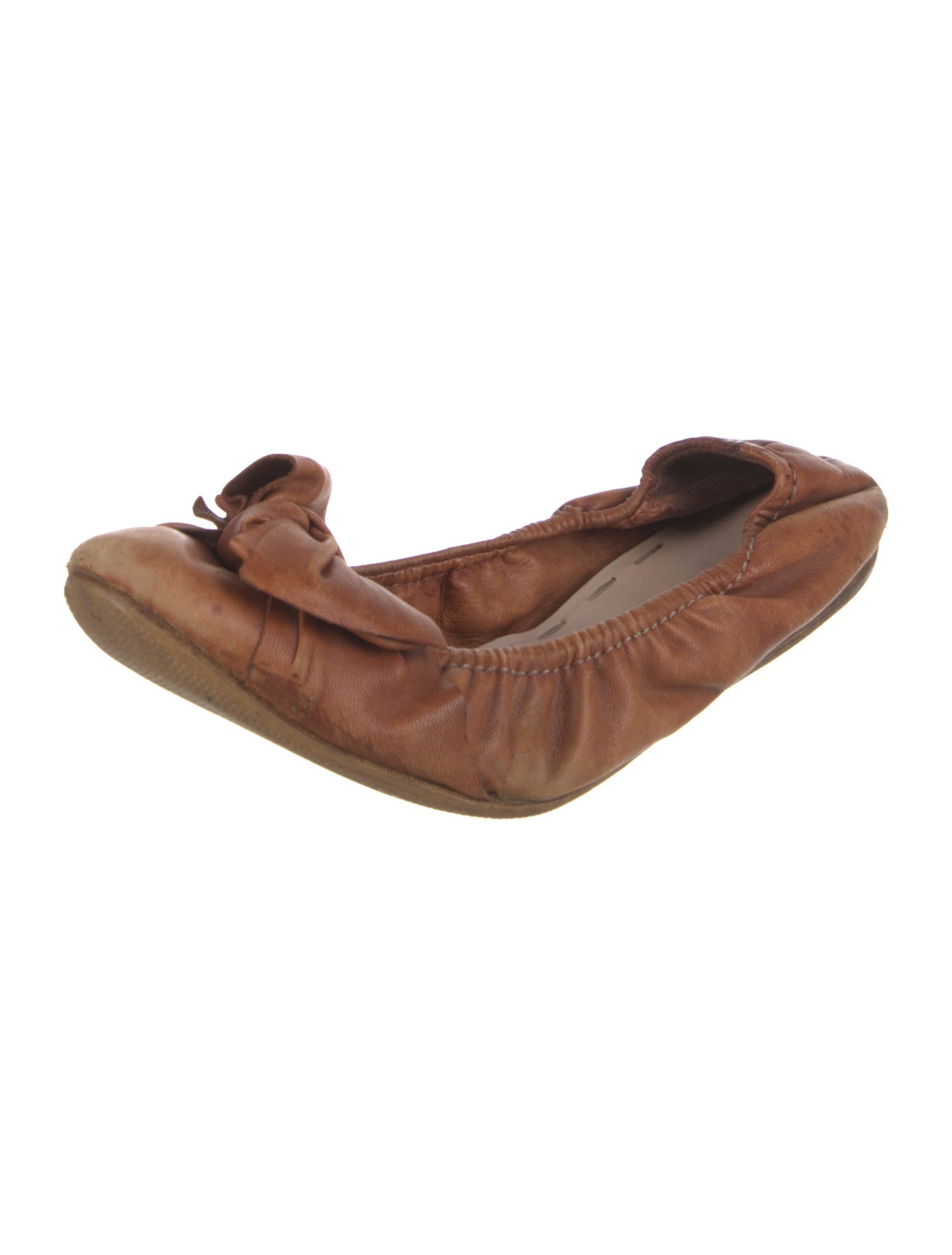 Miu Miu Leather Ballet Flats