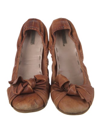 Miu Miu Leather Ballet Flats
