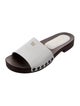 Miu Miu Patent Leather Studded Accents Slides