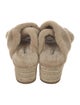Miu Miu Shearling Faux Fur Trim Espadrilles