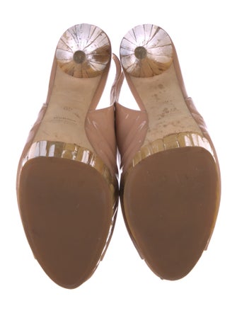 Miu Miu Patent Leather Slingback Pumps