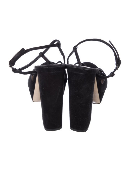 Miu Miu Suede T-Strap Sandals