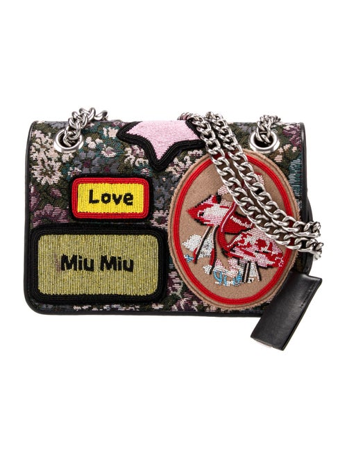 Miu Miu Canvas Shoulder Bag