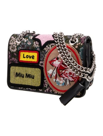 Miu Miu Canvas Shoulder Bag