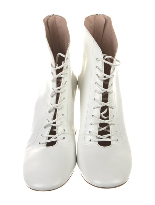 Miu Miu Leather Lace-Up Boots