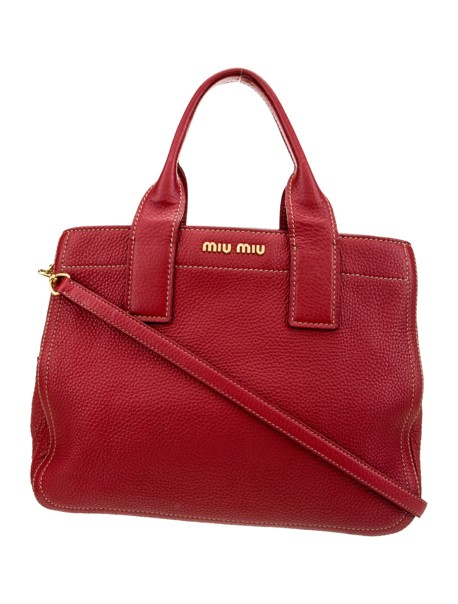 Miu Miu Leather Vitello Caribu